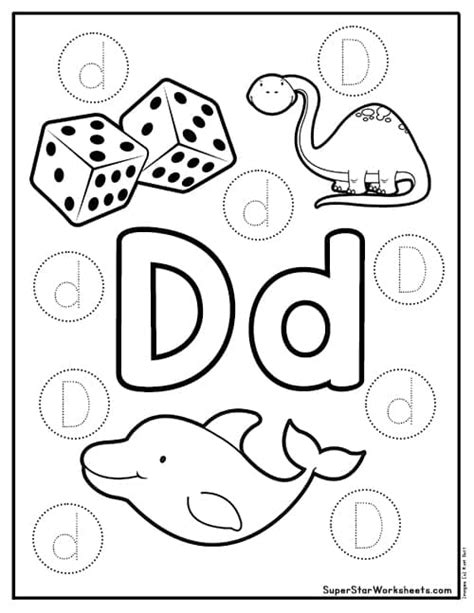 Letter D Worksheets Superstar Worksheets Kindergarten Letter D Worksheet - Kindergarten Letter D Worksheet
