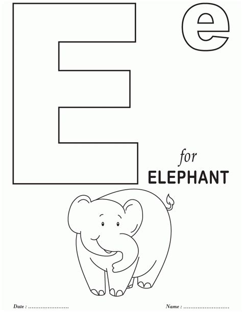 Letter E Coloring Pages Easy Peasy Colorings E Is For Coloring Page - E Is For Coloring Page