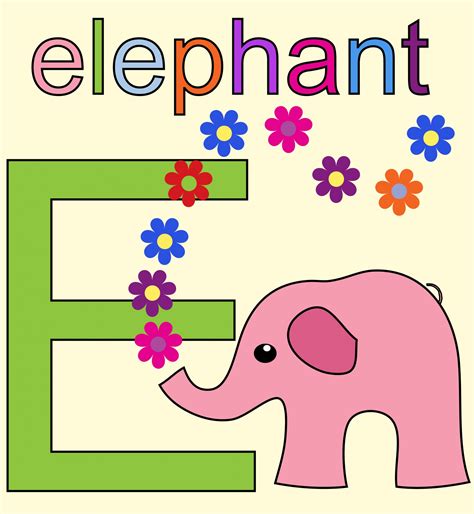Letter E Is For Elephant 1 Coloring Page E Is For Elephant Coloring Page - E Is For Elephant Coloring Page