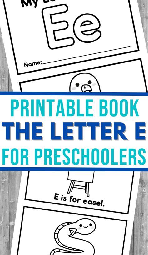 Letter E Printable Book 3 Boys And A Printable Block Letter E - Printable Block Letter E