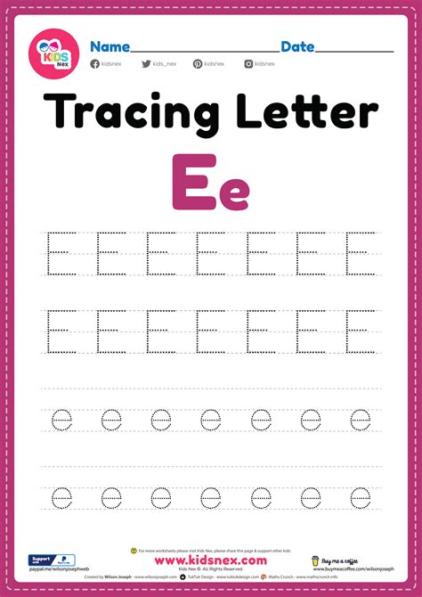 Letter E Tracing Sheets Alphabetworksheetsfree Com Letter E Tracing Worksheets Preschool - Letter E Tracing Worksheets Preschool