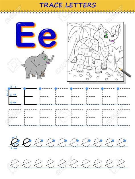 Letter E Worksheets Tracing Alphabetworksheetsfree Com Letter Ee Worksheet - Letter Ee Worksheet