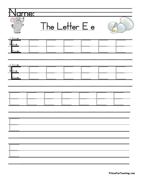 Letter E Writing Practice   Practice Writing Letters E Worksheets Worksheets Free - Letter E Writing Practice