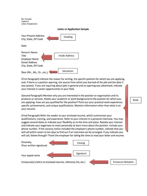 Letter Enclosure Example