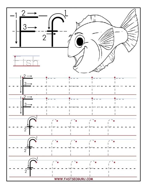 Letter F Alphabet Tracing Worksheets Free Printable Pdf Letter F Tracing Sheets - Letter F Tracing Sheets