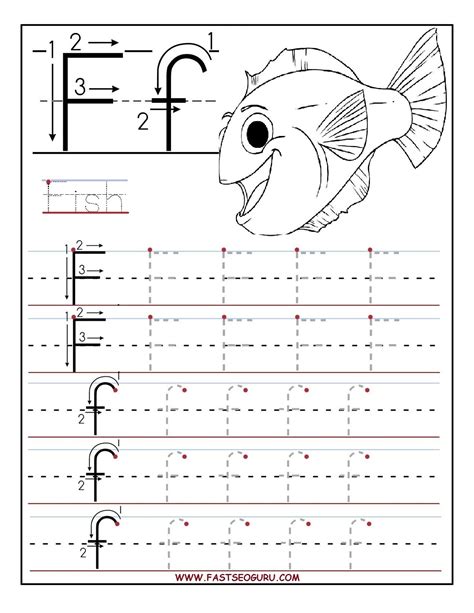 Letter F Tracing Sheets   Tracing Letter F Worksheet Worksheets To Print - Letter F Tracing Sheets
