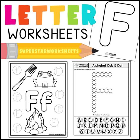 Letter F Worksheets Superstar Worksheets Letter F Tracing Sheets - Letter F Tracing Sheets