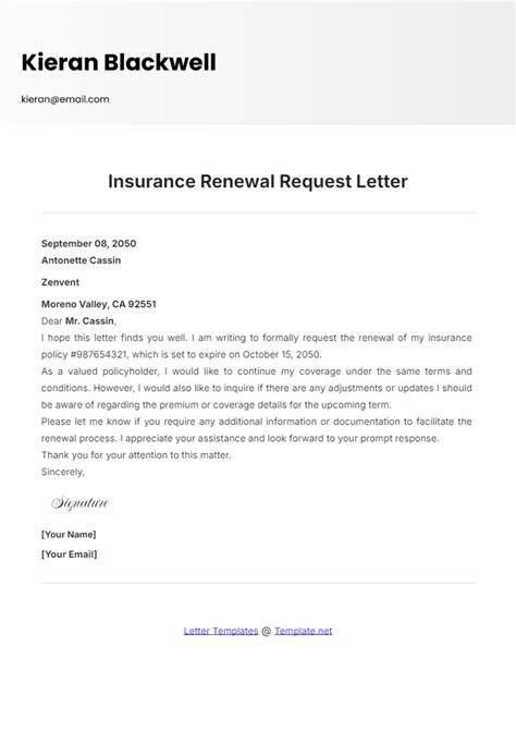 letter for insurance request for coverage sample