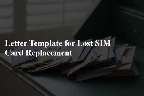 Letter For Sim Lost