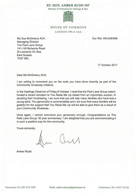 Letter From The Home Secretary To Professor Brian Letter I Is For - Letter I Is For