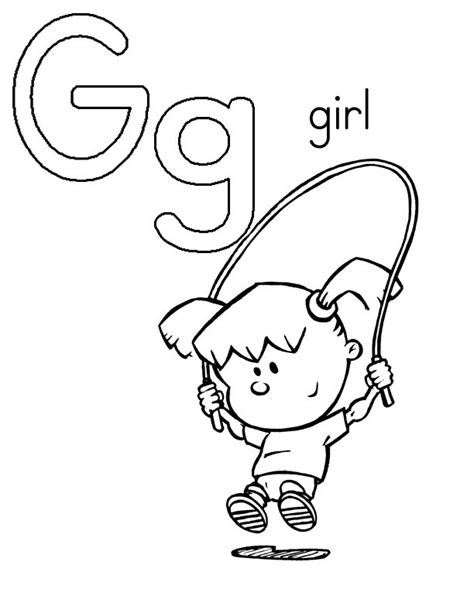 Letter G Coloring Pages Coloring Nation Letter G Coloring Pages - Letter G Coloring Pages