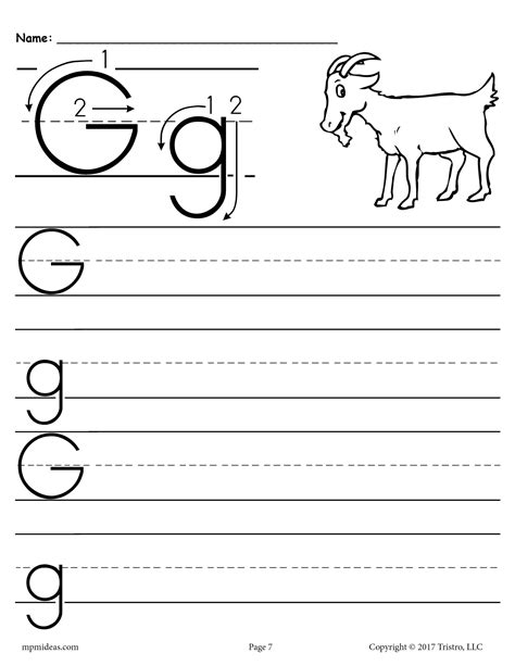 Letter G Handwriting Practice Primarylearning Org Letter G Writing Practice - Letter G Writing Practice