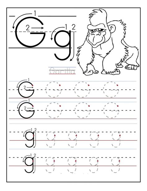 Letter G Worksheets Twisty Noodle Letter G Writing Practice - Letter G Writing Practice