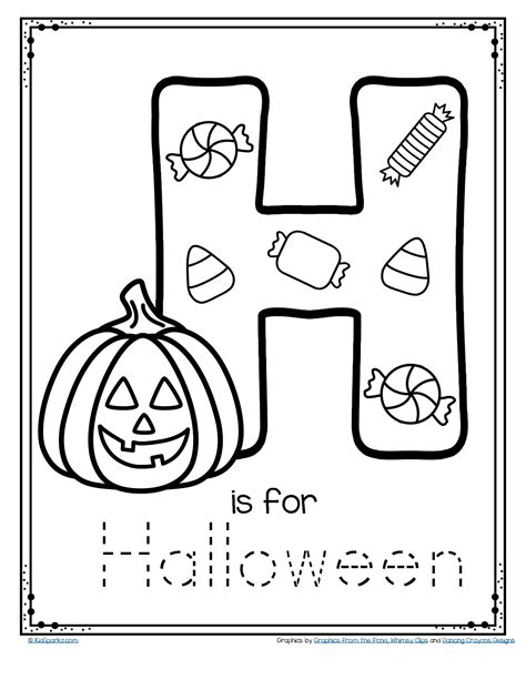 Letter H Is For Halloween Trace And Color Halloween Letter H Worksheet Preschool - Halloween Letter H Worksheet Preschool