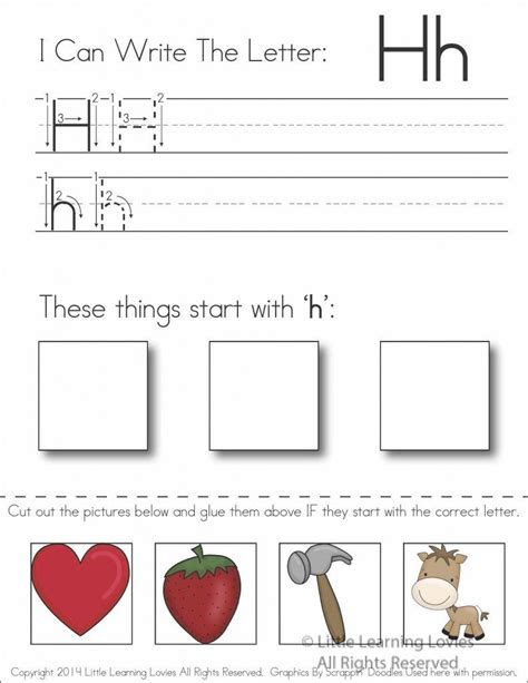 Letter H Worksheet And Activity Pack Teacher Made The Letter H Worksheet - The Letter H Worksheet