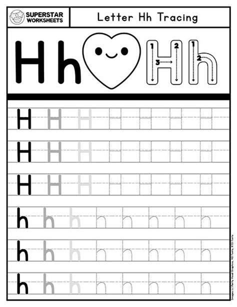 Letter H Worksheets Superstar Worksheets Letter H Printable Template - Letter H Printable Template