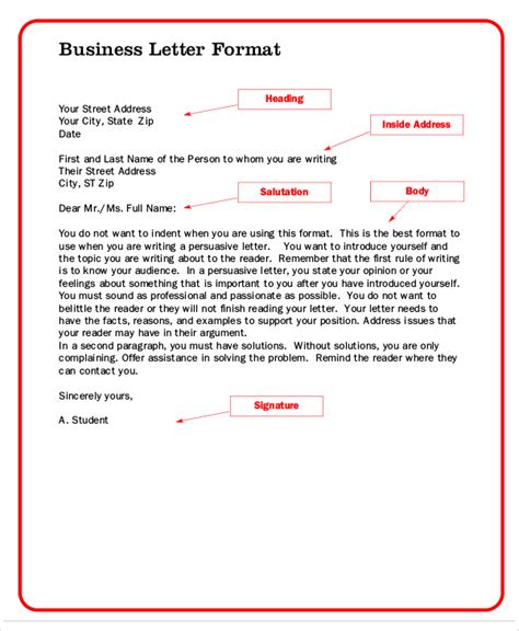 letter in Word and Pdf formats
