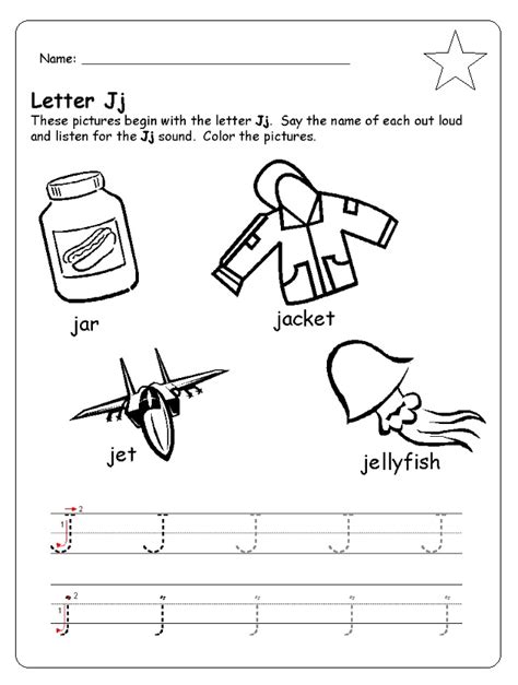 Letter J Tracing Worksheets For Preschool Upper Amp Letter J Tracing Worksheets Preschool - Letter J Tracing Worksheets Preschool