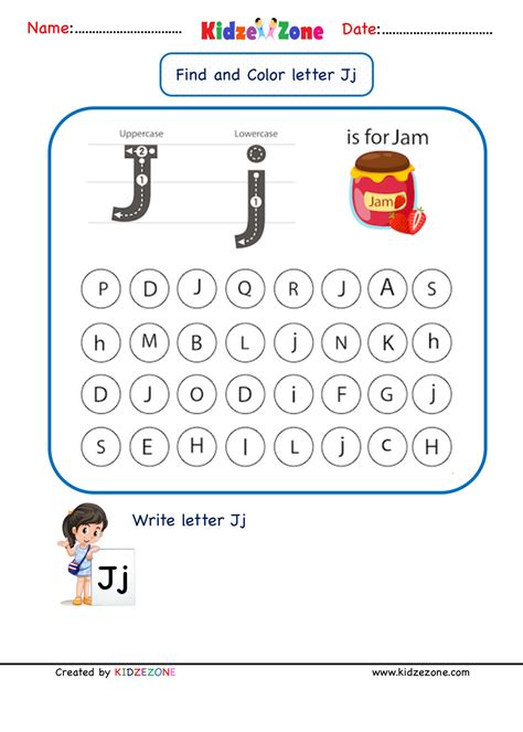 Letter J Worksheets For Preschool And Kindergarten Letter J Preschool Worksheet - Letter J Preschool Worksheet