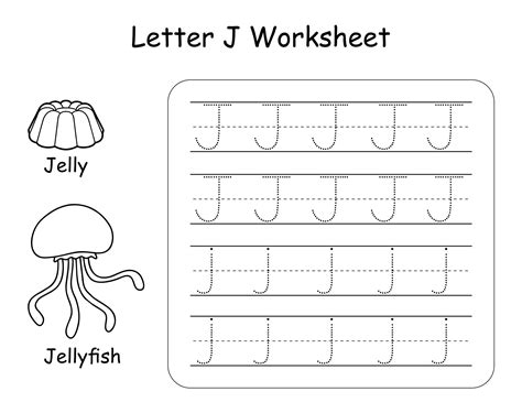 Letter J Worksheets For Preschool Kids Craft Play Letter J Worksheet Preschool - Letter J Worksheet Preschool