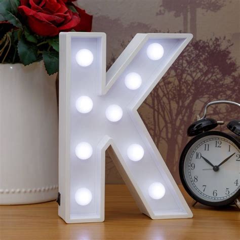 letter k light
