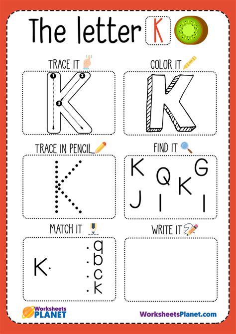 Letter K Preschool And Kindergarten Worksheets Letter K Preschool Worksheet - Letter K Preschool Worksheet