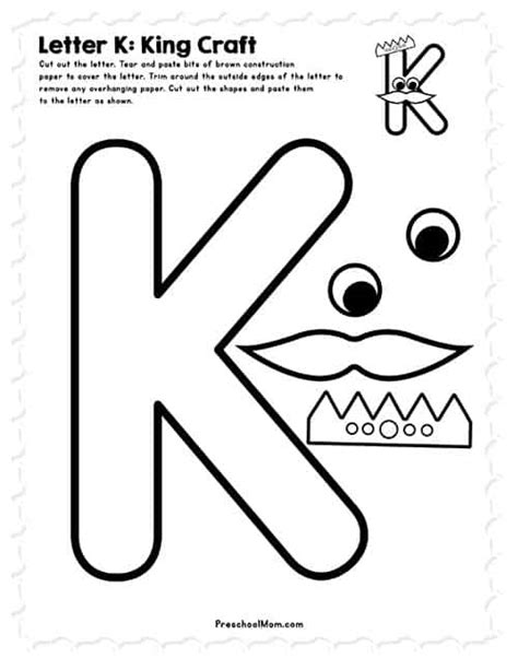 Letter K Preschool Printables Preschool Mom Letter K Template Preschool - Letter K Template Preschool