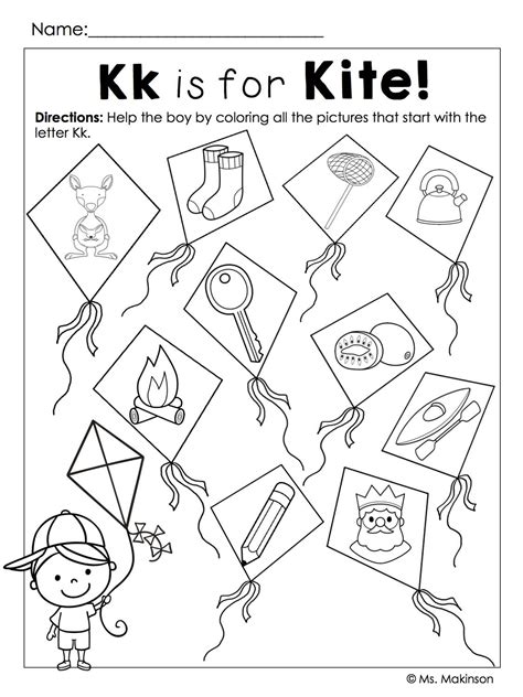 Letter K Worksheets Twisty Noodle Preschool Letter K Worksheets - Preschool Letter K Worksheets
