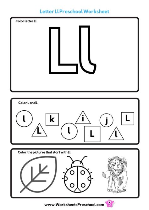 Letter L Worksheets 4 Free Pdf Printables Free Preschool Letter L Worksheets - Preschool Letter L Worksheets