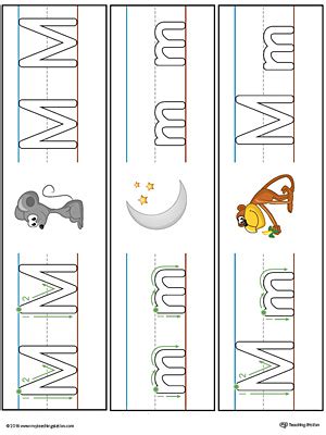 Letter M Formation Writing Mat Printable Myteachingstation Com Letter M Writing Practice - Letter M Writing Practice