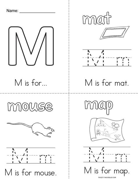 Letter M Worksheets Amp Alphabet Book Preschool Activities Letter M Worksheet Preschool - Letter M Worksheet Preschool