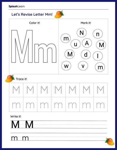 Letter M Worksheets For Kindergarteners Online Splashlearn M Worksheets For Kindergarten - M Worksheets For Kindergarten