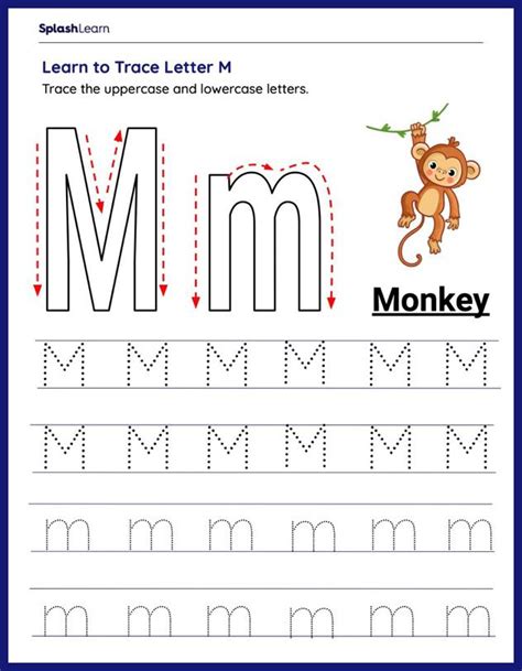 Letter M Worksheets Recognize Trace Amp Print Letter M Tracing Worksheet - Letter M Tracing Worksheet