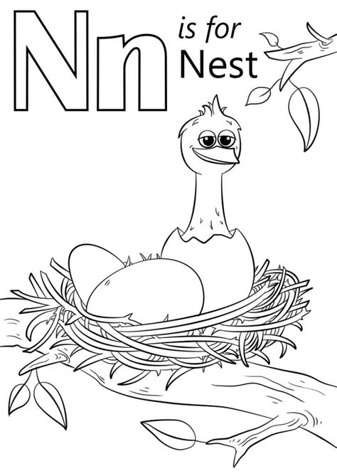Letter N Coloring Pages Download Free Printables For N Is For Coloring Page - N Is For Coloring Page