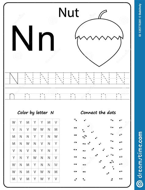 Letter N Worksheets Free Alphabet Worksheet Series Letter Nn Worksheet - Letter Nn Worksheet