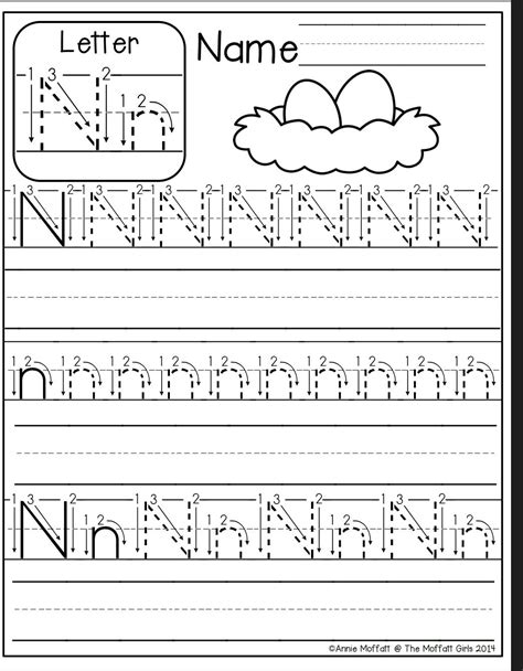 Letter N Worksheets Recognize Trace Amp Print Letter N Tracing Worksheets Preschool - Letter N Tracing Worksheets Preschool