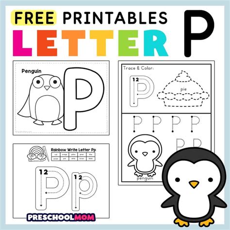 Letter P Preschool Printables Preschool Mom Letter P Tracing Worksheet - Letter P Tracing Worksheet