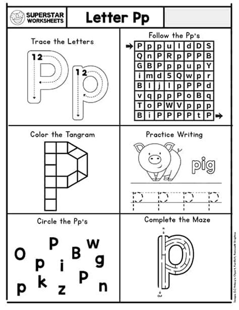 Letter P Worksheet Superstar Worksheets Letter P Preschool Worksheets - Letter P Preschool Worksheets