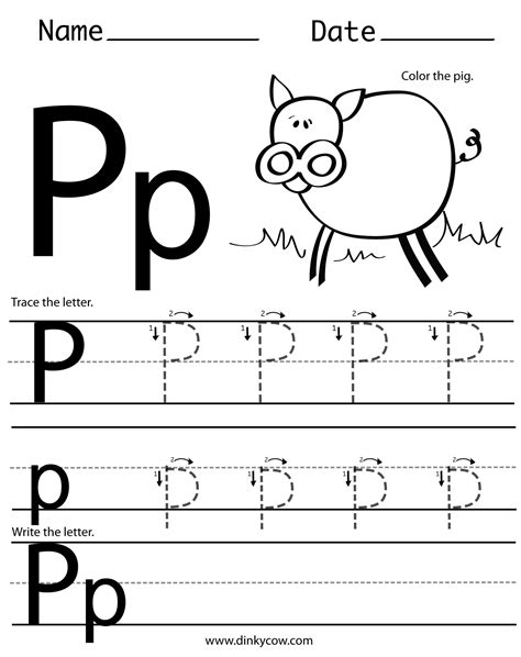 Letter P Worksheets Alphabet Series Easy Peasy Learners Preschool Letter P Worksheets - Preschool Letter P Worksheets
