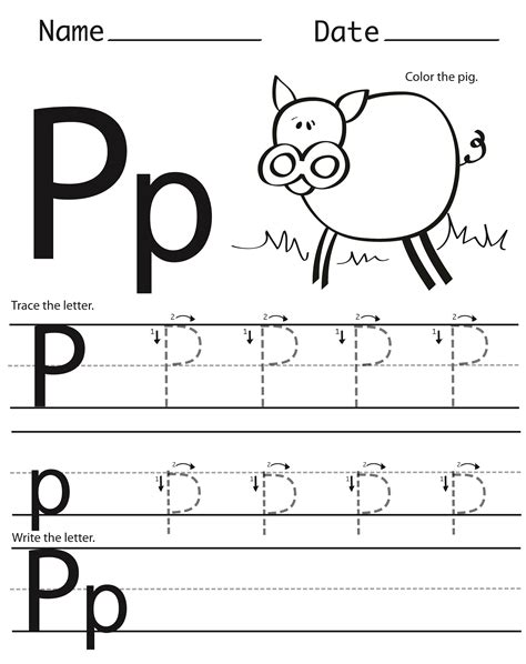Letter P Worksheets For Preschool Kids Craft Play Letter P Worksheets Preschool - Letter P Worksheets Preschool