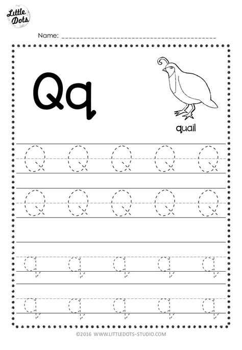 Letter Q Tracing Worksheet   Free Letter Q Tracing Worksheets Nature Inspired Learning - Letter Q Tracing Worksheet
