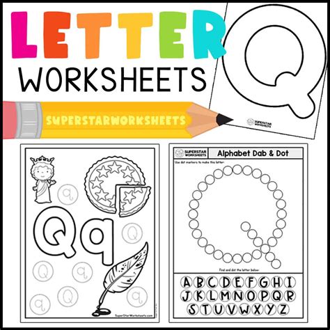 Letter Q Worksheets Superstar Worksheets Letter Q Worksheet - Letter Q Worksheet
