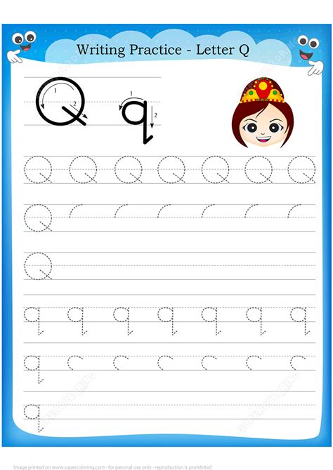 Letter Q Worksheets Trace Draw Learn Letter Q Tracing Worksheet - Letter Q Tracing Worksheet