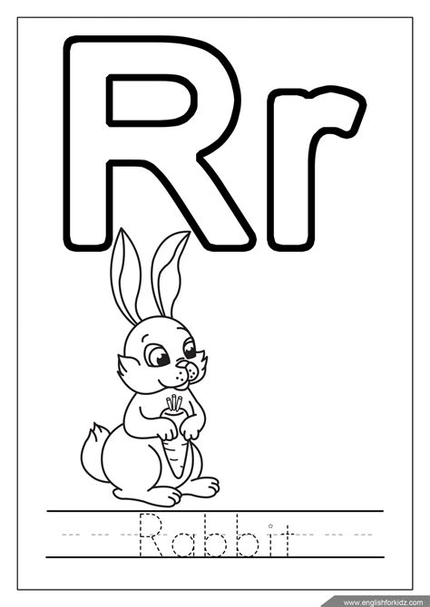 Letter R Coloring Pages Letters Of The Alphabet Letter R Coloring Page - Letter R Coloring Page