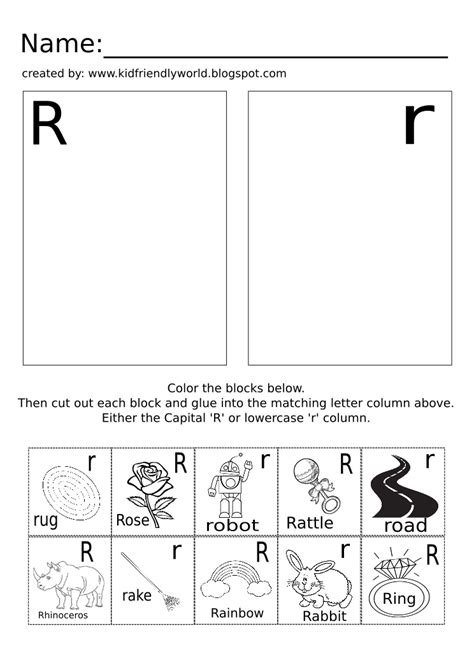 Letter R Cut And Paste Activity Worksheet Englishbix Letter A Cut And Paste - Letter A Cut And Paste