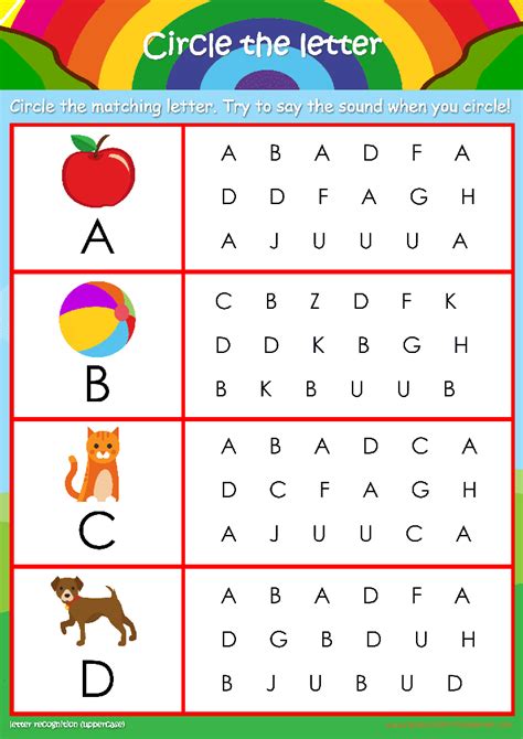  Letter Recognition Worksheets For Kindergarten - Letter Recognition Worksheets For Kindergarten
