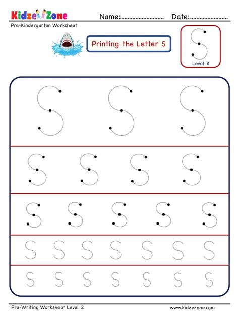 Letter S Tracing And Fun Worksheet Kidzezone Letter S Tracing Worksheets Preschool - Letter S Tracing Worksheets Preschool