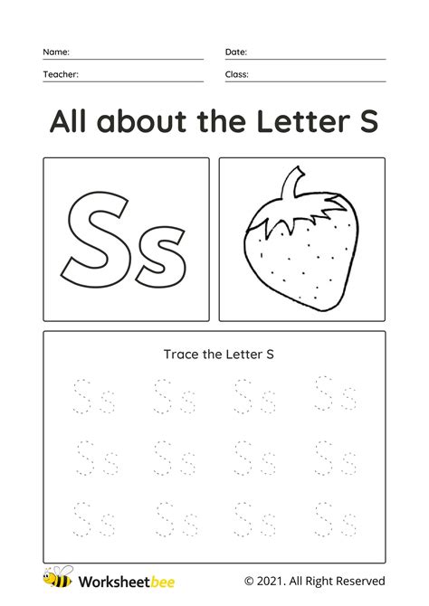 Letter S Tracing Worksheets 99worksheets Letter S Tracing Worksheet - Letter S Tracing Worksheet