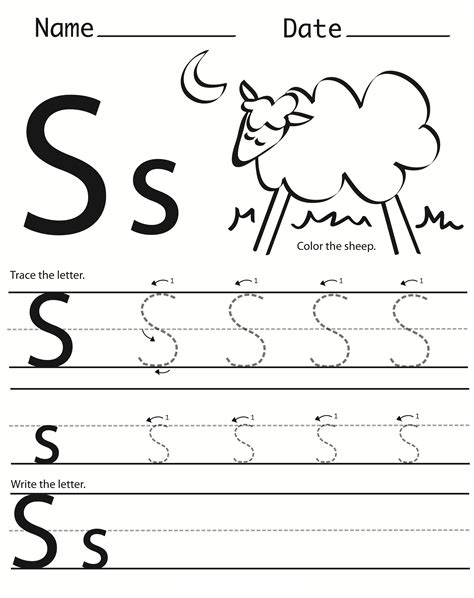 Letter S Worksheets For Preschool Kids Craft Play Letter S Worksheets Preschool - Letter S Worksheets Preschool