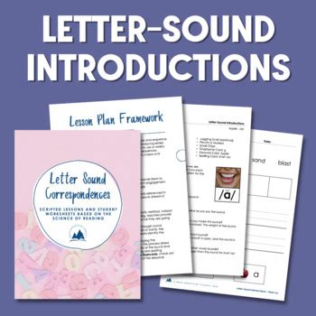 Letter Sound Correspondences Scripted Lesson Plans And Student Letter Sound Correspondence Worksheet - Letter Sound Correspondence Worksheet